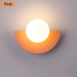 Nordic Semi-Circle Wall Lamp, Contemporary Design