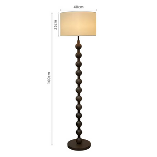 Natural Wood Japandi Floor Lamp, Stylish Design