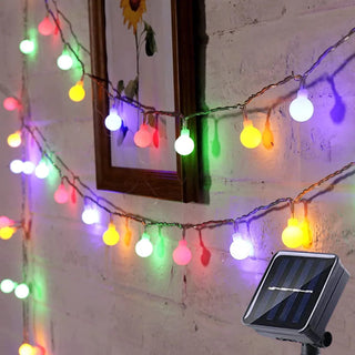 Outdoor Solar String Lights Colourful & Weatherproof