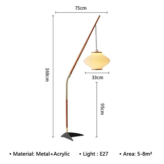Rustic Floor Lamp, Medieval Inspired