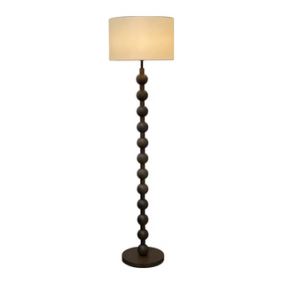Natural Wood Japandi Floor Lamp, Stylish Design