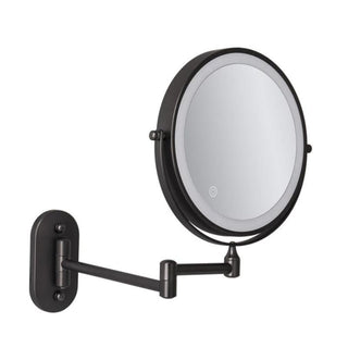 Black Rechargeable LED Makeup Mirror, Magnifying Design