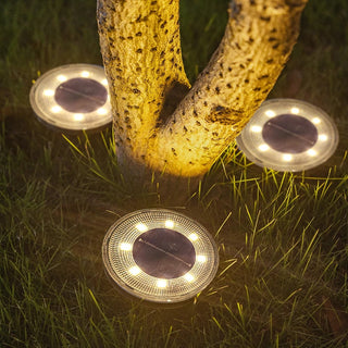 Solar-powered outdoor lights, weatherproof design