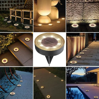 Solar-powered outdoor lights, weatherproof design