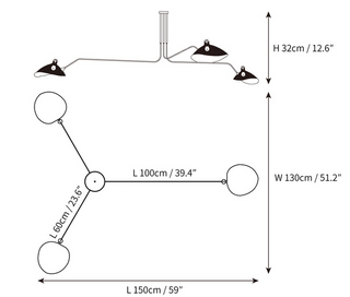 Modern Ceiling Light, Sleek Design