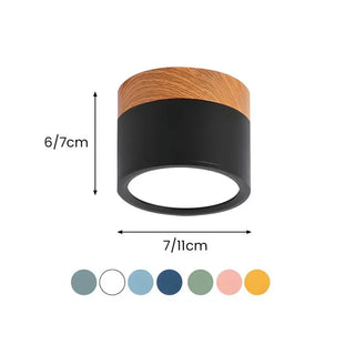 Scandinavian Style Cylinder LED Ceiling Lights, Hallway Illumination