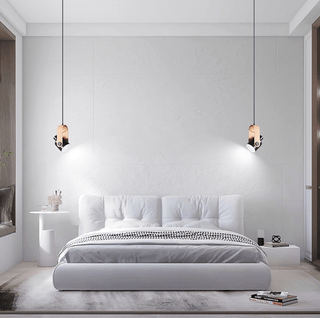 Scandinavian Pendant Light, Wood and Metal Design