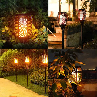 Solar-Powered Outdoor Torch, Energy-Efficient Design