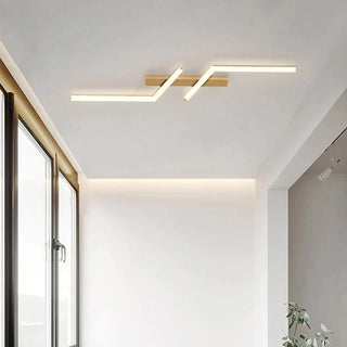 Sleek ceiling light, LED illuminated