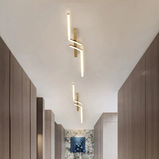 Sleek ceiling light, LED illuminated