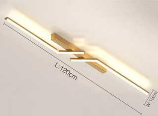 Sleek ceiling light, LED illuminated