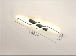 Sleek ceiling light, LED illuminated