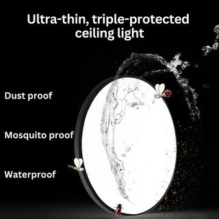 Moisture-Resistant LED Ceiling Light, Ideal for Bathrooms