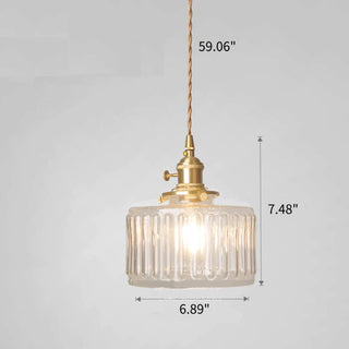 Retro Glass Pendant Light, Timeless