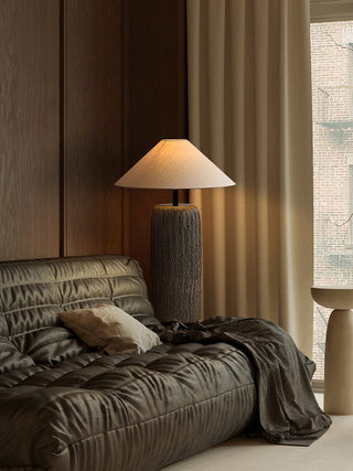 Weathered Wood Floor Lamp, Rustic Design