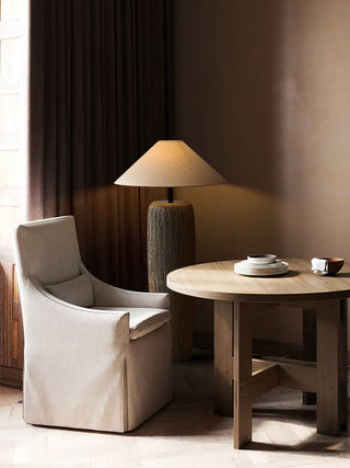 Weathered Wood Floor Lamp, Rustic Design