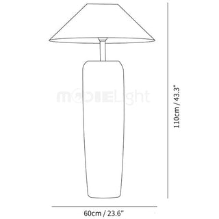 Weathered Wood Floor Lamp, Rustic Design