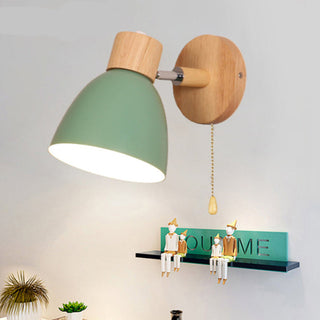 Wooden Hanging Light Fixture, Scandinavian Style