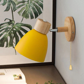 Wooden Hanging Light Fixture, Scandinavian Style