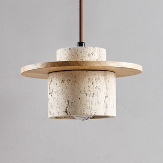 Natural Stone Pendant Light, Rustic Chic