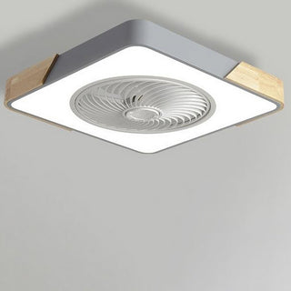 Sleek Integrated LED Ceiling Fan, Remote-Controlled Design