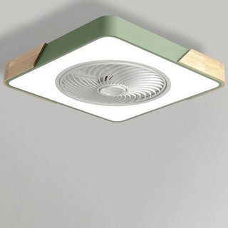 Sleek Integrated LED Ceiling Fan, Remote-Controlled Design