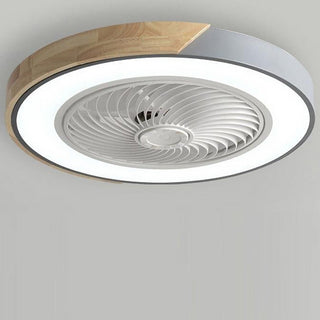 Sleek Integrated LED Ceiling Fan, Remote-Controlled Design