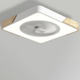 Sleek Integrated LED Ceiling Fan, Remote-Controlled Design