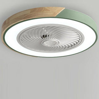 Sleek Integrated LED Ceiling Fan, Remote-Controlled Design