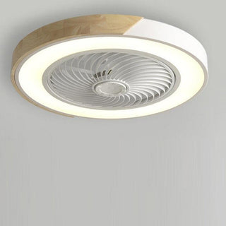 Sleek Integrated LED Ceiling Fan, Remote-Controlled Design