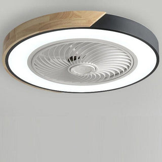 Sleek Integrated LED Ceiling Fan, Remote-Controlled Design