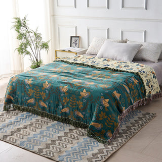 Reversible Soft Throw Blanket, Scandinavian Design