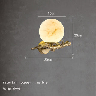 Contemporary Artistic Marble Wall Light, Stylish