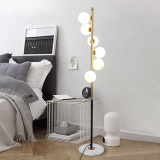 Nordic Style Glass Floor Lamp, Sleek Design