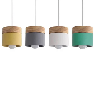 Natural Wood Pendant Lights, Rustic Charm