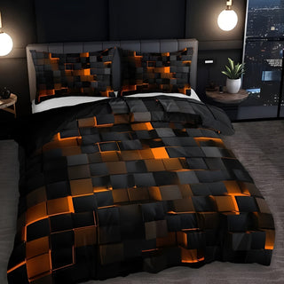 Geometric Pattern Duvet Cover Set | Modern Style