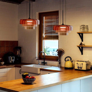 Scandinavian Glass Pendant Light, Modern Design