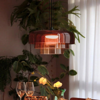 Scandinavian Glass Pendant Light, Modern Design