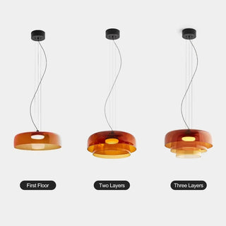 Scandinavian Glass Pendant Light, Modern Design