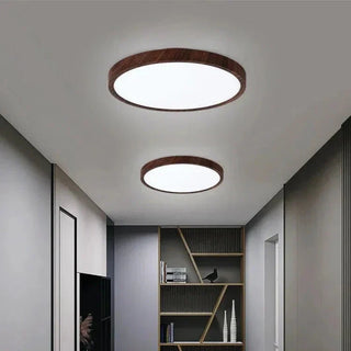 Sleek Circular Ceiling Fixture, Ultrathin Design