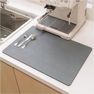 Absorbent Kitchen Dish Mat, Quick-Drying