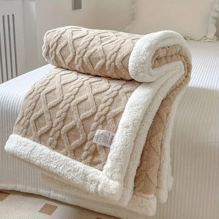 Cozy Plush Throw Blanket, Warm and Soft