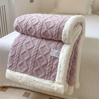 Cozy Plush Throw Blanket, Warm and Soft