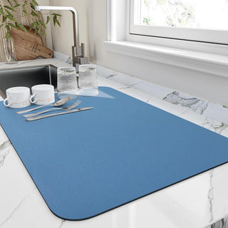 Absorbent Kitchen Dish Mat, Quick-Drying