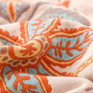 Rustic Floral Throw Blanket | Bohemian Style