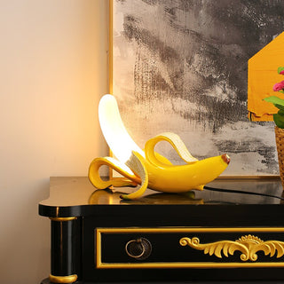 Art Deco Table Lamps, Banana-Themed Design