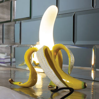 Art Deco Table Lamps, Banana-Themed Design