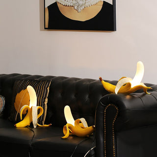Art Deco Table Lamps, Banana-Themed Design
