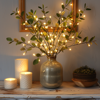 Decorative LED Olive Branch Light  Warm White