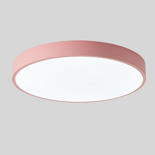 Nordic Circular Ceiling Light, Wooden Design